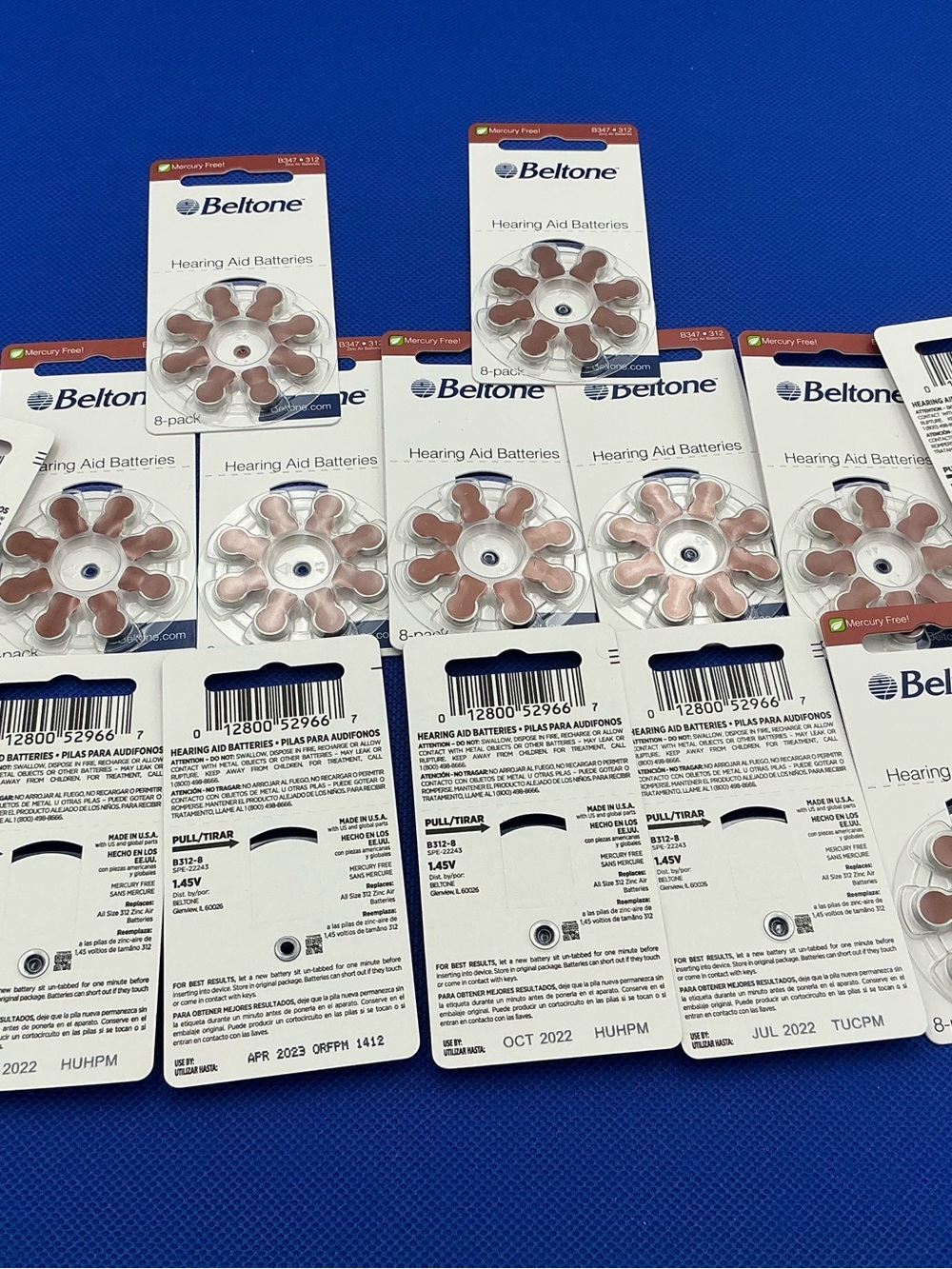 Beltone Hearing Aid Batteries - Brown  (8-Pack)